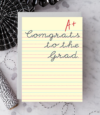 Congrats to the Grad A+ Greeting Card