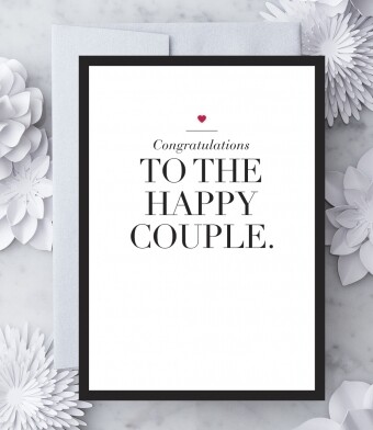 Congratulations to the Happy Couple Greeting Card