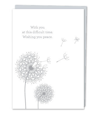With You at this Difficult Time Sympathy Card