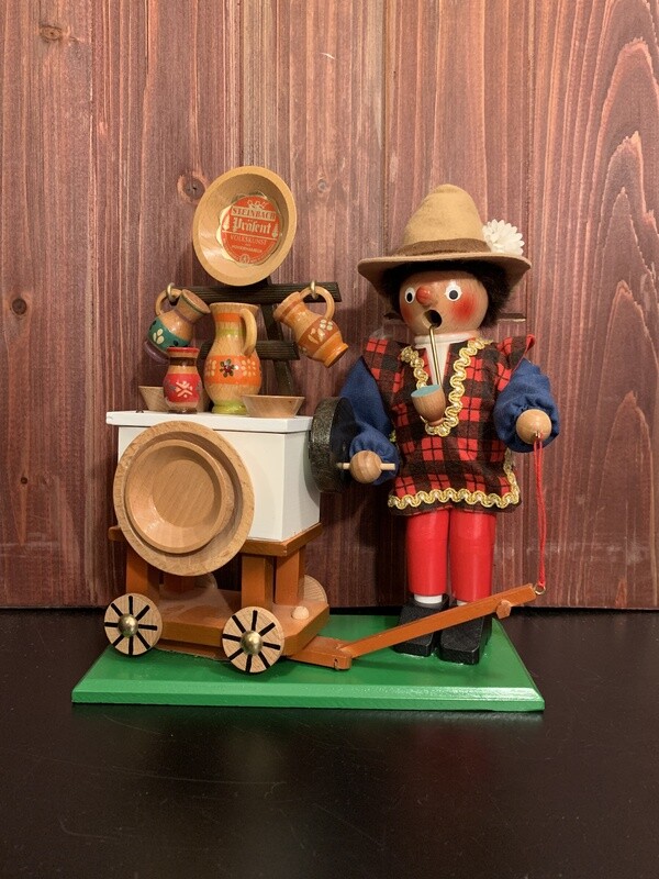 Bohemian Pottery Salesmen Smoker & Music Box Bohemian Pottery Salesmen Smoker & Music Box