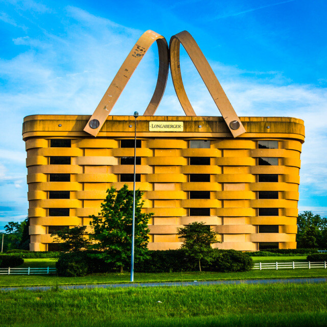 Longaberger Basket Building Coaster