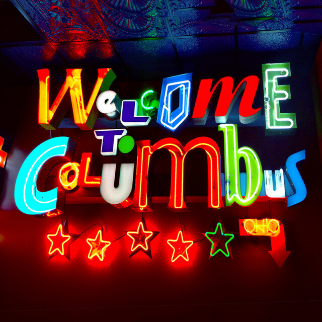 Columbus Welcome Neon