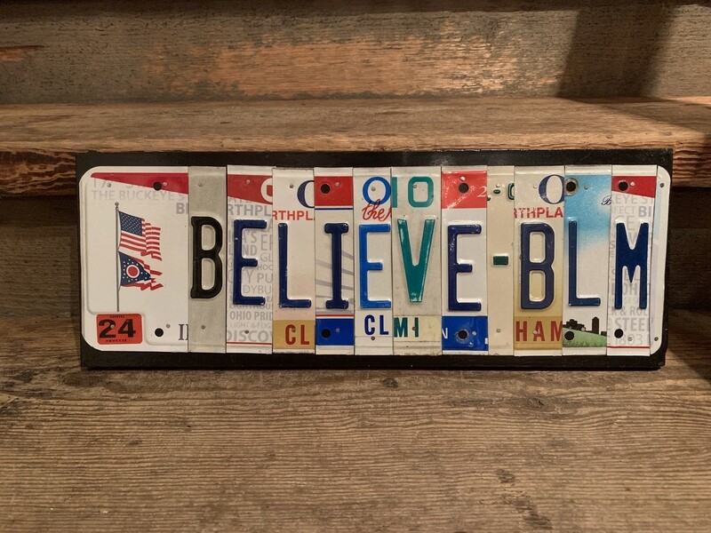 Believe BLM License Plate