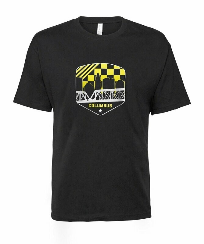 Columbus Yellow & Black Shield T-Shirt
