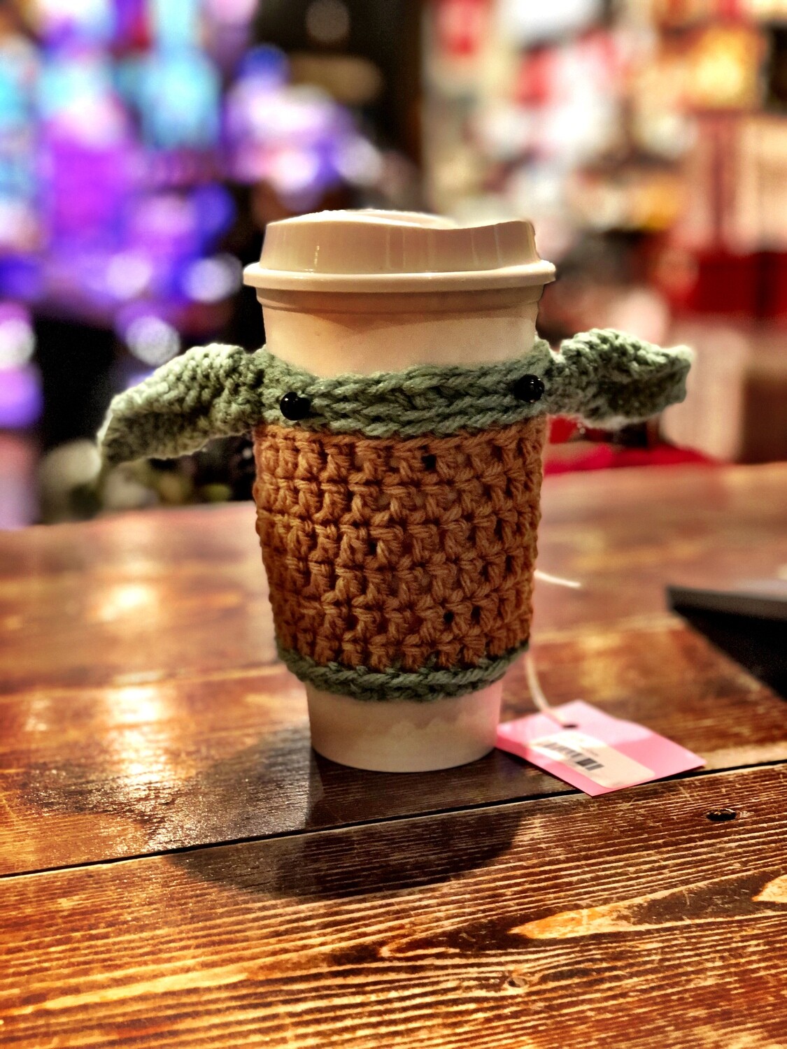 Baby Yoda Coffee Cozy