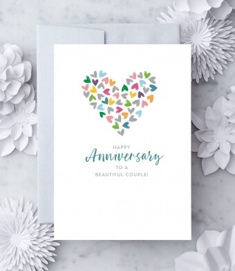 Happy Anniversary to the Beautiful Couple Greeting Card