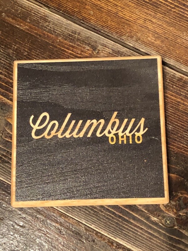Columbus Ohio Black Coaster