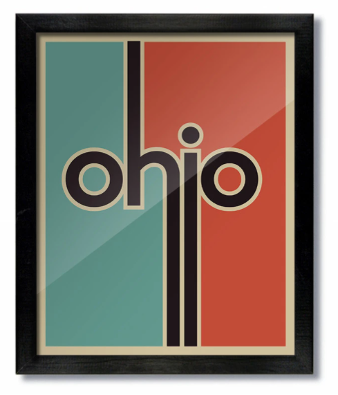 Retro Ohio Print