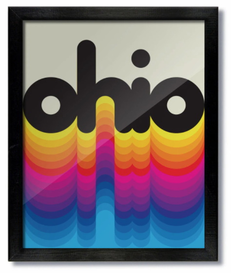 Ohio Rainbow Print
