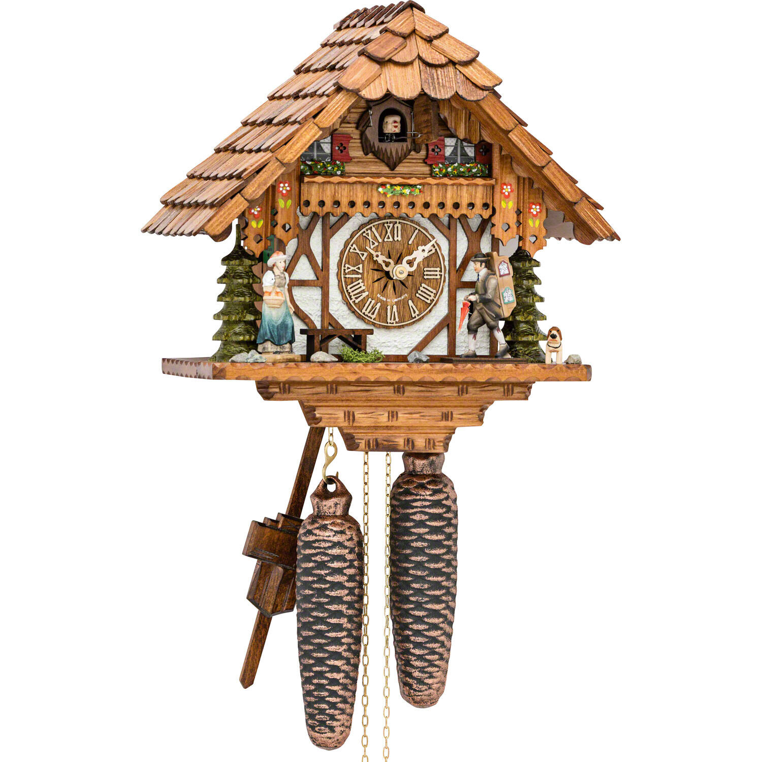 8-day Chalet Salesman Cuckoo Clock
