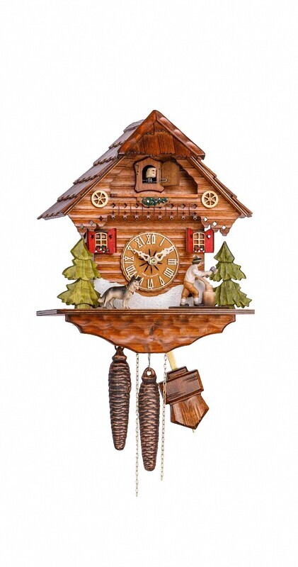 1-Day Chalet German Shepard Cuckoo Clock 1-Day Chalet German Shepard Cuckoo Clock