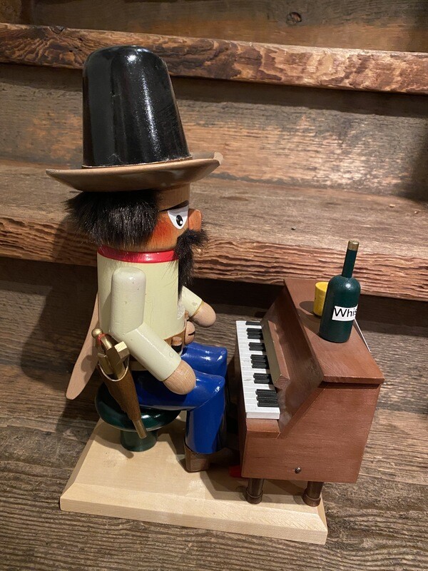 Cowboy on Piano Nutcracker and Music Box