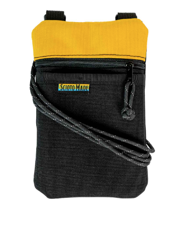 Black & Yellow X-Shoulder Mini Bag