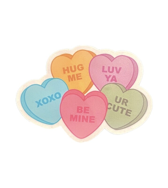 Candy Hearts Sticker