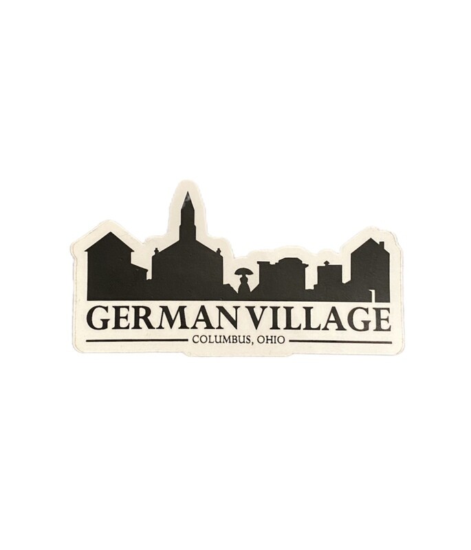 German Village Silhouette Sticker