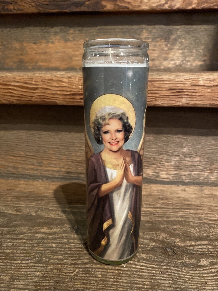 Betty White Prayer Candle