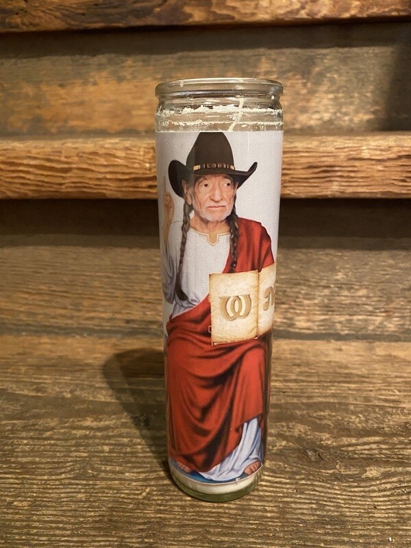 Willie Nelson Prayer Candle