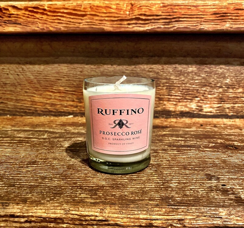 Ruffino Prosecco Mini Recycled Bottle Candle