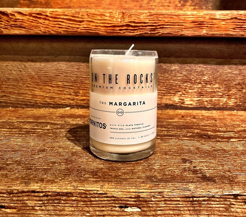 On The Rocks Margarita Recycled Bottle Candle