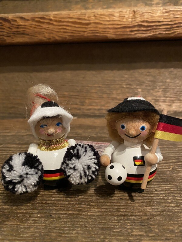 German Football Fan Ornament Set