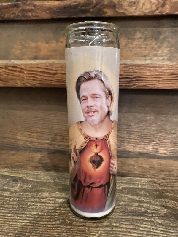 Brad Pitt Prayer Candle