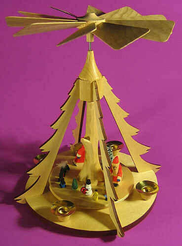 Santa Tree Cutout Pyramid
