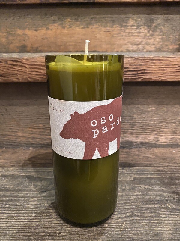 Oso Pardo Recycled Bottle Candle