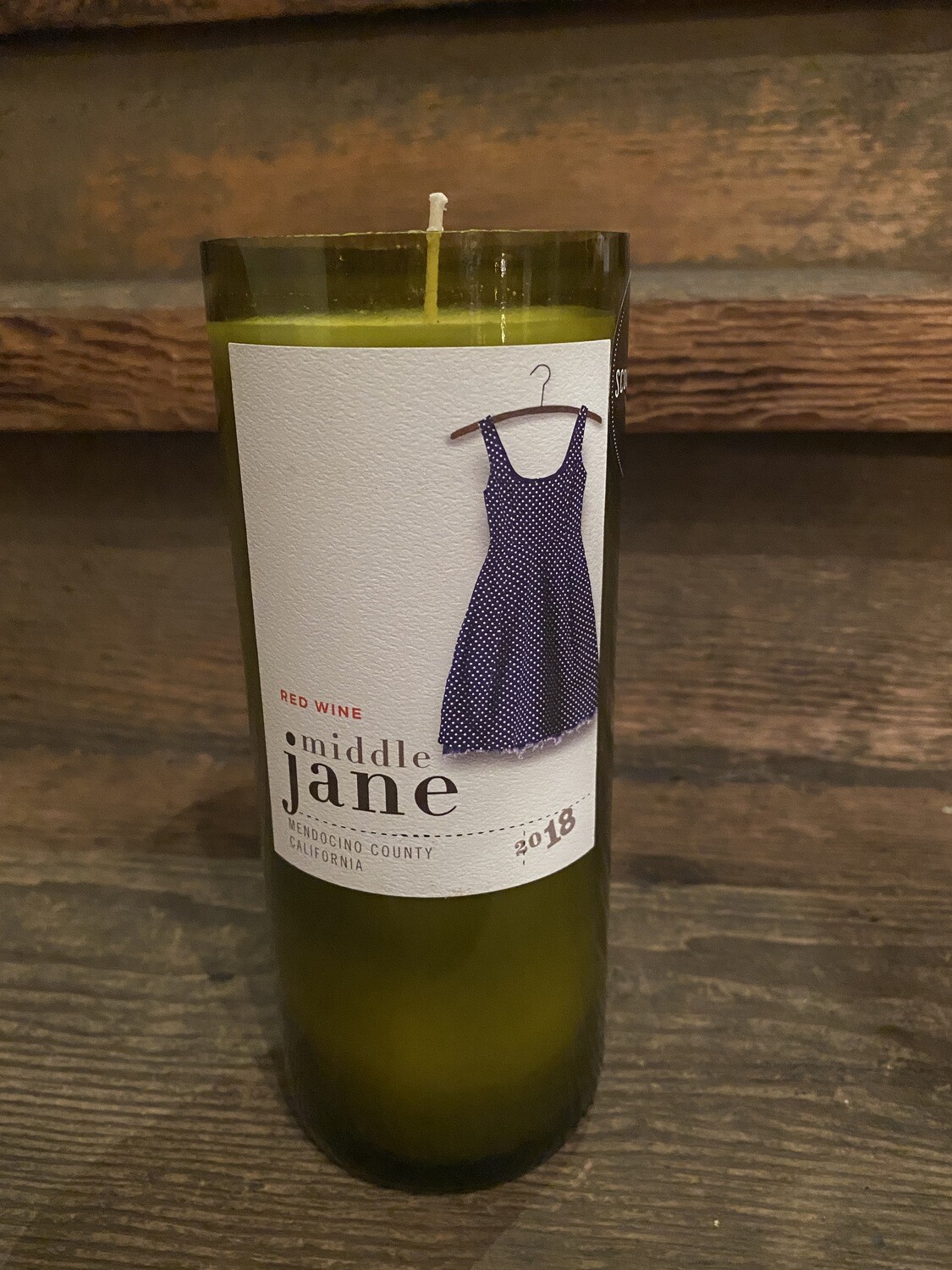 Middle Jane Recycled Bottle Candle