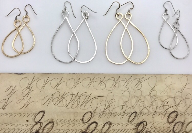 Lillian Hoops (Large Sterling Silver)