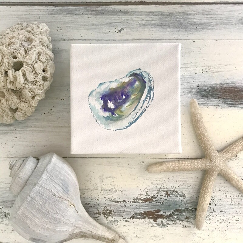 Watercolor Seaside Original ( Oyster Shell)