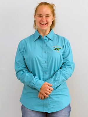BUTTON-DOWN - TEAL