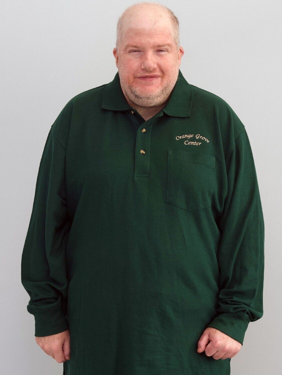 LONG SLEEVE POLO - GREEN
