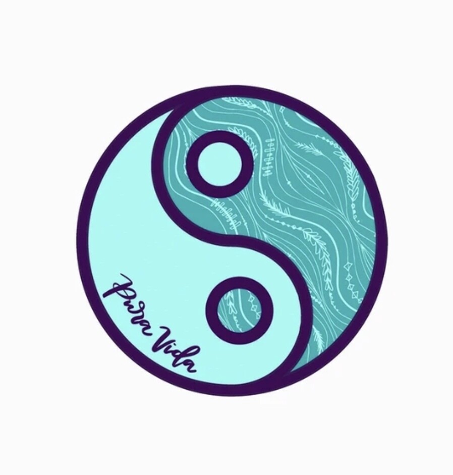 Pura Vida Sticker: Yin Yang