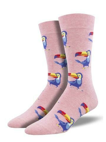 Socksmith M Tropical Toucan PINK HEATHER 