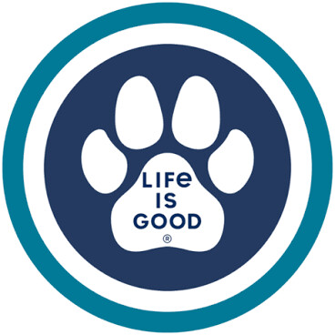 Life is good Sticker: Paw Coin Circle
