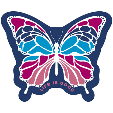 Life is good Butterfly Decal 
