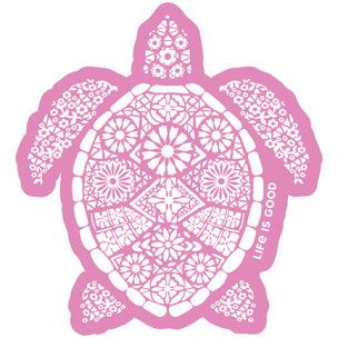 Life is Good Sticker: Beautiful Turtle