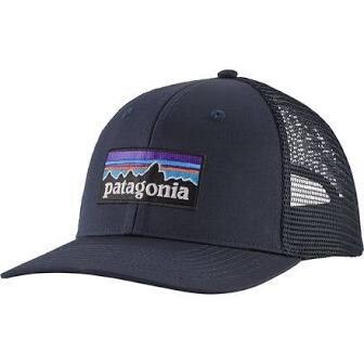 Patagonia Kids Trucker Hat P-6 Logo NAVY BLUE
