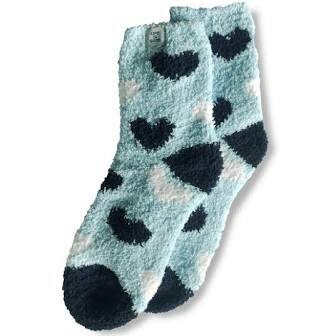 Life Is good Socks W Snuggle Sock Heart BEACH BLUE