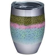 Tervis Rainbow Trout Pattern Stainless Steel Stemless Wine 12 oz