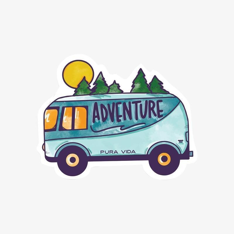 Pura Vida Sticker: Adventure Van
