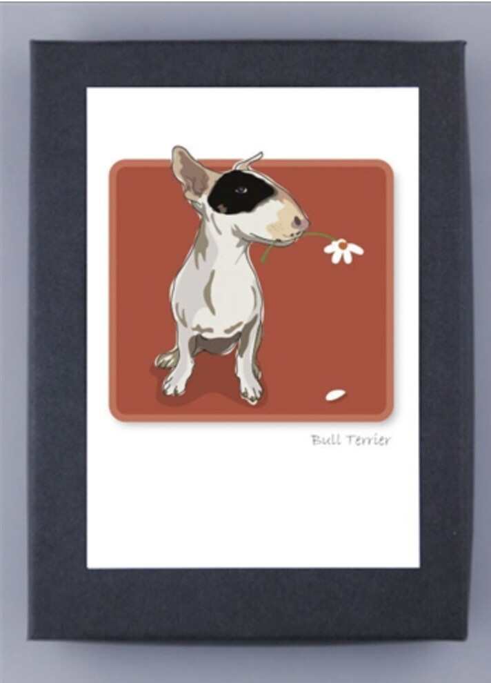 Paper Russells Dog Breed Notecards BULL TERRIER