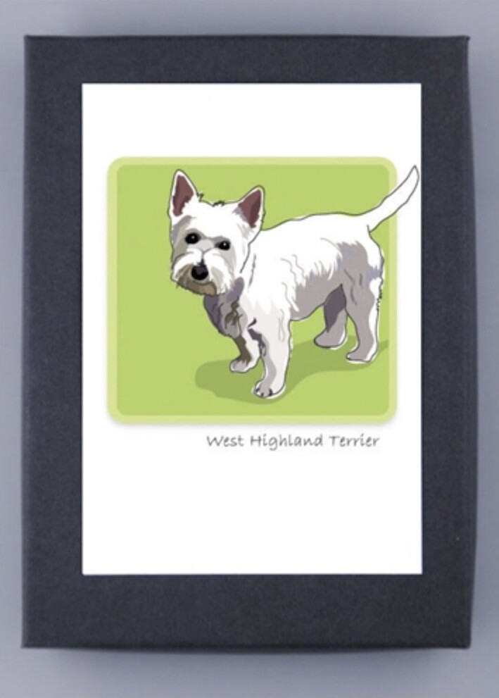 Paper Russells Dog Breed Notecards WEST HIGHLAND TERRIER