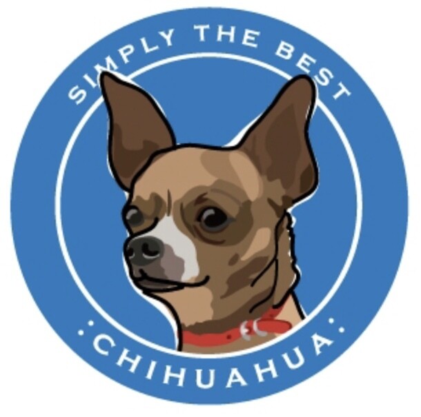 Paper Russells Round Car Magnet CHIHUAHUA