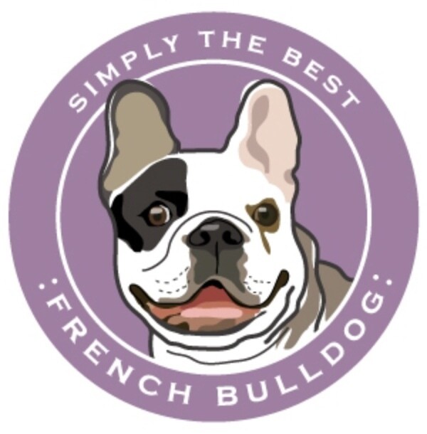 Paper Russells Round Car Magnet FRENCH BULLDOG