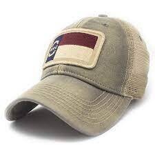 S.L. Revival Co. Trucker Hat NC Flag Patch: DRIFTWOOD