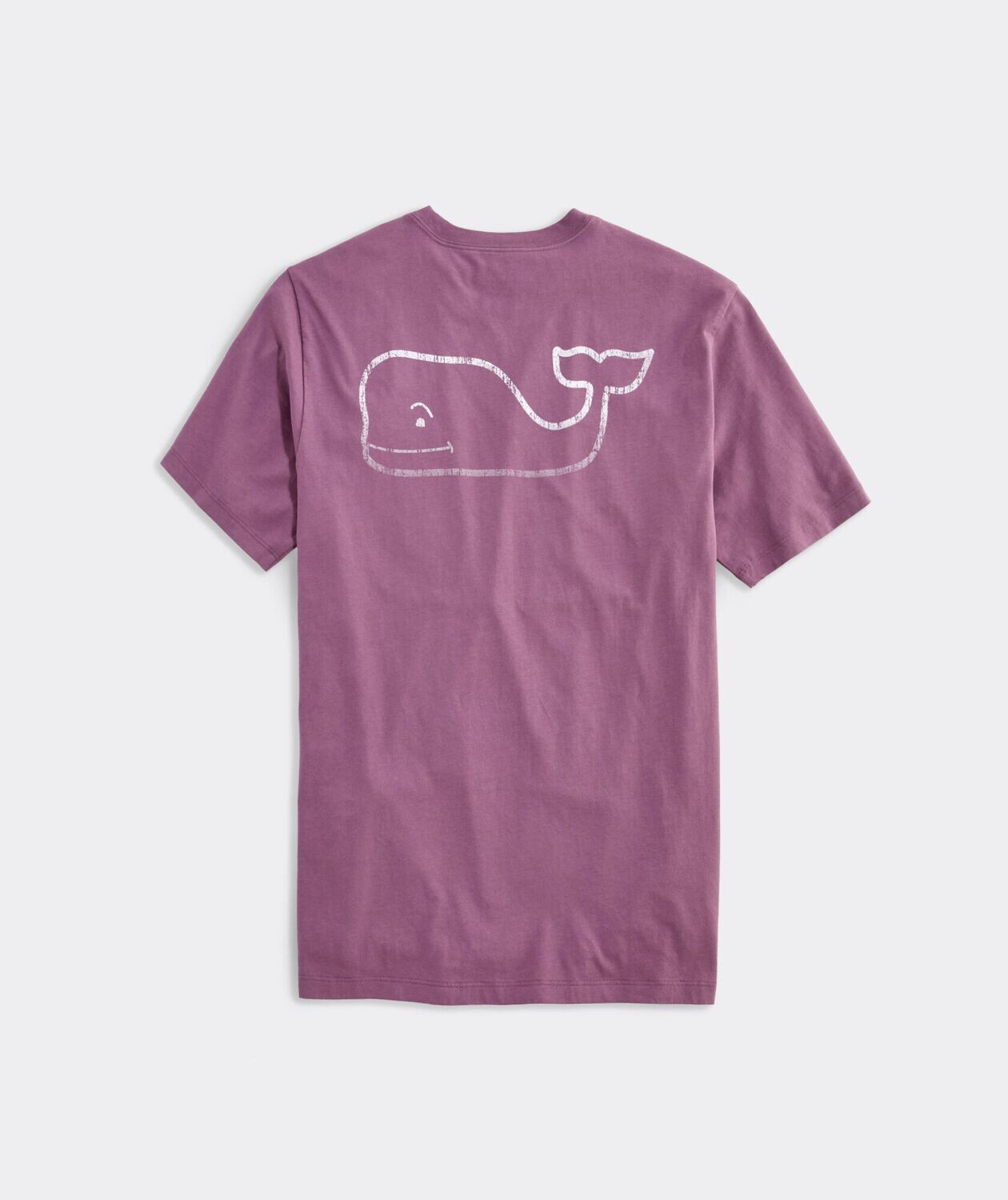 Vineyard Vines M SS Faded Whale Tee WASHED PURPLE