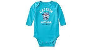 Life is good Baby LS Onesie Captain Awesome ISLAND