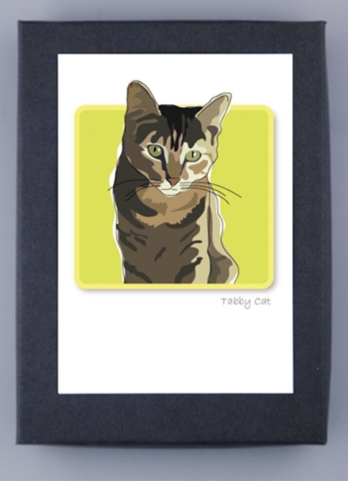 Paper Russells Cat Breed Notecards TABBY