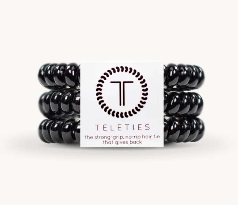 Teleties Small 3-pack JET BLACK
